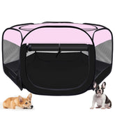 Wn's Day PlayPen para perros y gatos, portátil y fácil de transportar.