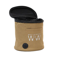 Wolf in Winter rotating-clip wear demonstrates hands-free versatility.