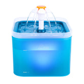 Wonder Creature bebedero para gatos con pantalla transparente para ver el nivel de agua.