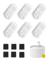 Wonder Creature filtro carbón activo para fuente cerámica de gatos mejora la pureza del agua