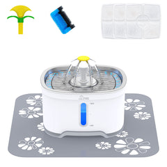 Wonder Creature fuente para gatos en acero inoxidable 84oz, segura y duradera para beber diario.
