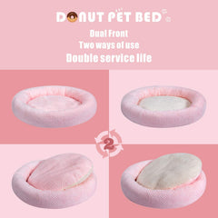 Wonder Miracle cama gato peluche rosa, refugio suave para siestas.