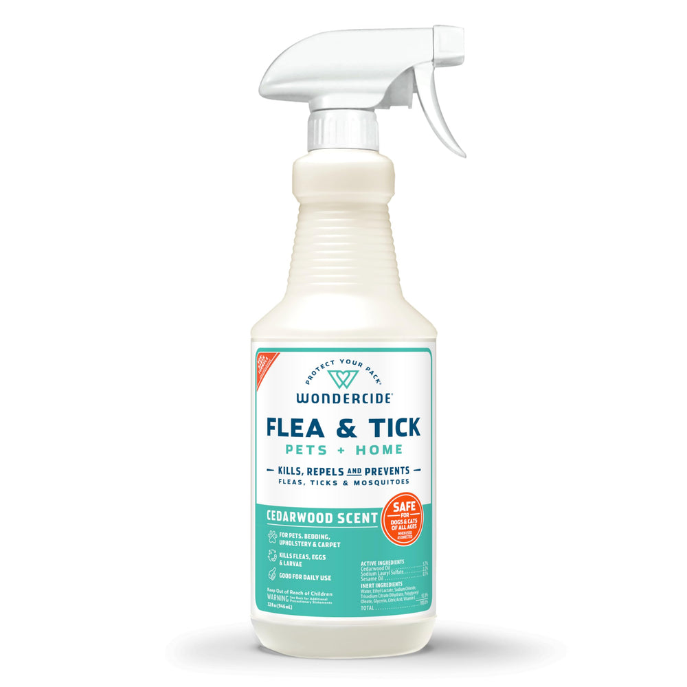 Spray Wondercide para perros y gatos con acción contra pulgas y garrapatas