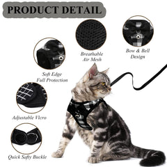 WONNABUY adorno con lazo y campana para personalidad del gato
