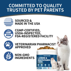 WONTECHMI lisina para gatos, golosinas con probióticos para salud digestiva
