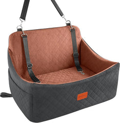 Wooaidagg asiento para perros con espuma viscoelástica ofrece soporte durante el viaje.