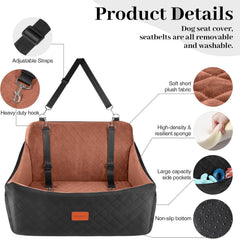 Wooaidagg funda lavable mantiene limpio el asiento de tu perro durante trayectos.