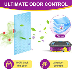 Bolsas WooAnt de 7 capas para control de olores y sellado.