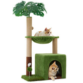 Woochpet 37 arbol gatos piso superior refugio cómodo para siestas tranquilas