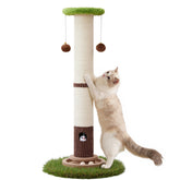 Woochpet poste rasca-gatos 34 pulgadas ofrece altura ideal para rascar y estirar