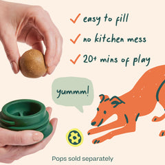 Pupsicle rosca facil-llenado, relleno sencillo para premiar durante el juego.