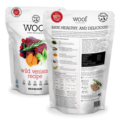 Woof deshidratado, primer plano, fuente de proteína de alta calidad.