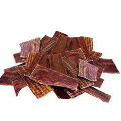 Woofley's Esófago Jerky: empaque frontal para masticar y entretener
