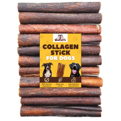 Woofley's palitos de colágeno 6 pulgadas para perros medianos y grandes, apoyo dental natural.
