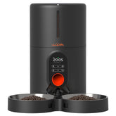 WOPET alimentador automático para dos gatos, conveniencia para hogares con varias mascotas.