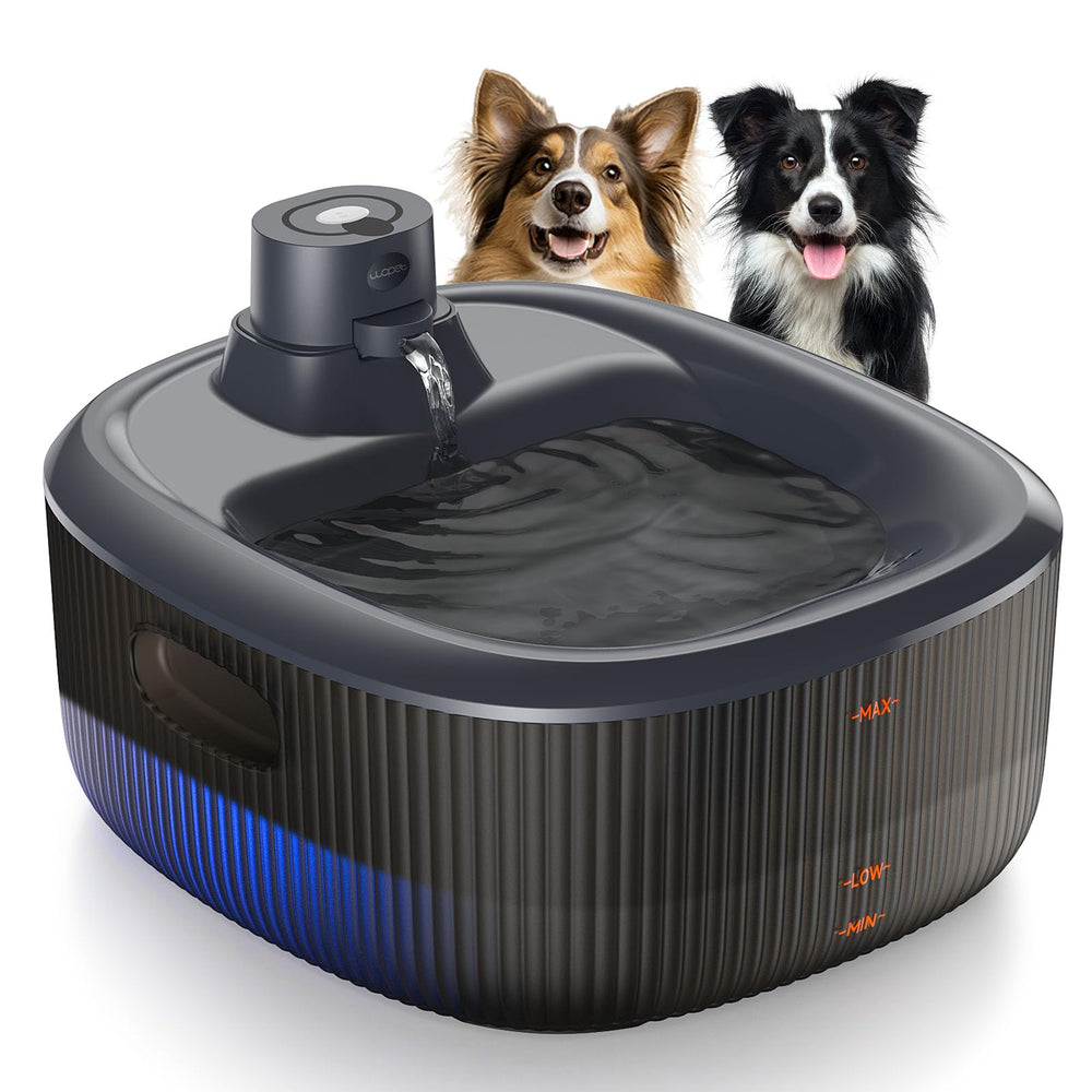 Bebedero inalámbrico WOPET para perros grandes con 6L, ideal para interiores.