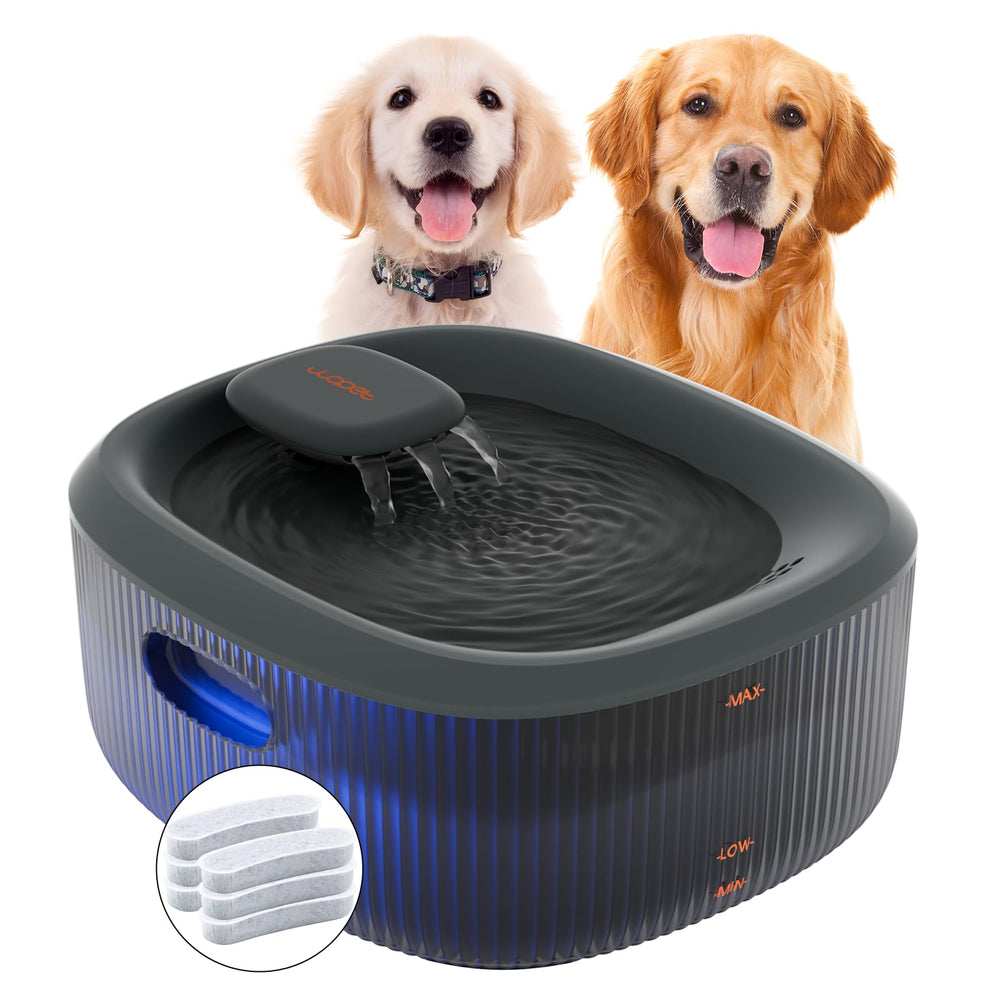 WOPET bebedero para perros grandes con capacidad de 6l, ideal para varias mascotas.