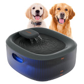 WOPET bebederero para perros grandes con ventana de nivel de agua para monitorear.