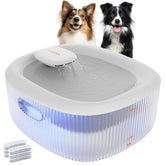 Bebedero WOPET para perros grandes, capacidad 6L, ideal para familias activas.
