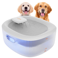 WOPET fuente-agua-perros-grandes-6l ofrece gran capacidad para varios perros.