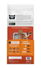 World's Best Cat Litter, bajo rastro para menos limpieza entre usos.