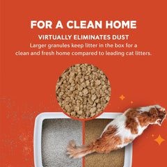World's Best Cat Litter control de olor de larga duración.