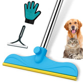 Rastrillo WOSWOK para alfombras de 60 pulgadas, elimina pelo de mascotas eficazmente.