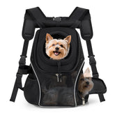 Mochila WOYYHO para perro con ventana superior, favorece la ventilación y el descanso durante paseos.