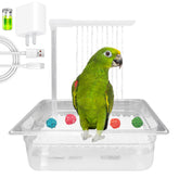 Bañera para loros de WQY GroceryShop vista frontal para baño diario