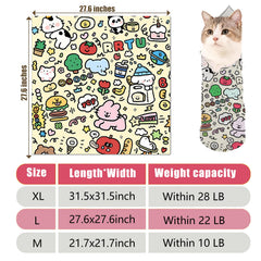 Wrap-gato: permite recortar uñas con seguridad y menos estrés para el felino.