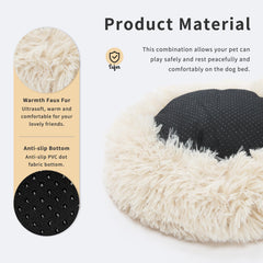 wrkfree cama perruna relleno de perla algodón suave para mayor acolchado