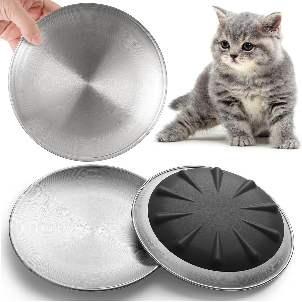 Plato para gatos WROSWT con acero inoxidable 304, duradero y seguro.