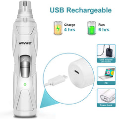 Lijadora WWVVPET con batería recargable Ni-MH para sesiones prolongadas