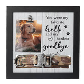 X-partner marco memorial collar perro frente, perfecto para recordar a tu compañero con foto.