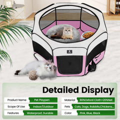 Ventilación en jaula X-ZONE PET con 8 paneles de malla de oxford 600D