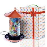 XDW-GIFTS alimentador de aves mosaico linterna: ideal para observar aves al anochecer