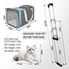 Xeoca porta-mascotas con chasis desmontable para uso como bolso de mano