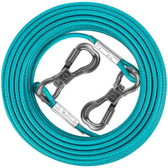 XiaZ cable de atadura para perros 20ft en jardín con libertad controlada.