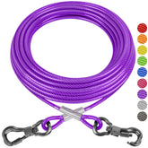 XiaZ cable para perro de 20 pies en exterior, libertad segura para paseos.