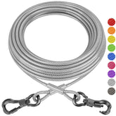 XiaZ cable para perros de 40 pies con enganche bloqueable para libertad segura