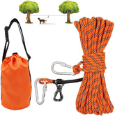XiaZ cable para perro con sistema de polea 50ft, libertad controlada para paseos al aire libre.