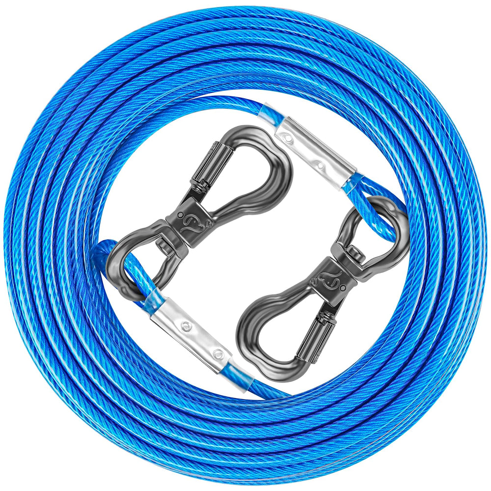 XiaZ cable tira para perros de 15 pies, ideal para uso exterior seguro.