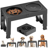 XiaZ comedero elevado para perros, enfoque lento para comer