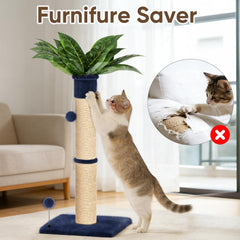 XiaZ poste sisal de 2,8 pulgadas rasca natural para gatos pequeños a medianos