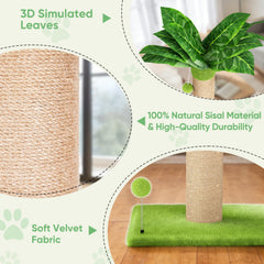Poste de sisal de 2,8 pulgadas ideal para gatos pequeños.