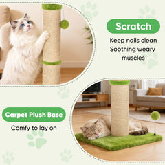 Poste de sisal de 4,5 pulgadas para gatos medianos y grandes.