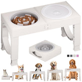 XIAZ cuenco alimentador lento elevado, comodidad al comer para perros.