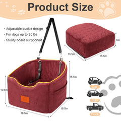 XIEEAOZEE Asiento para perro: interior con espuma de memoria para mayor confort.