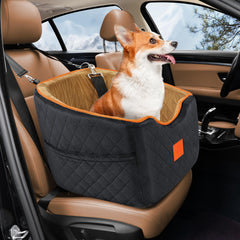 XIEEAOZEE asiento elevado para perros en coche mejora visión y seguridad