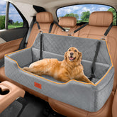 XIEEAOZEE asiento para perro grande en coche trasero, confort para viajes largos